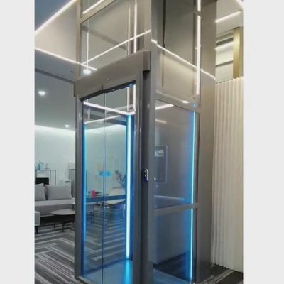 0.15m/s Ascenseur à vis de cabine en acier inoxydable