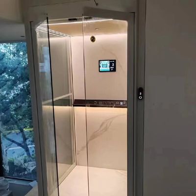 Arrêt d'urgence Bouton de panique Ascenseur hydraulique pour la maison Cadres en acier inoxydable 304# de la cabine