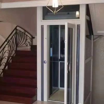 Ascenseur de passagers en acier inoxydable 304 en aluminium contrôlé par microprocesseur