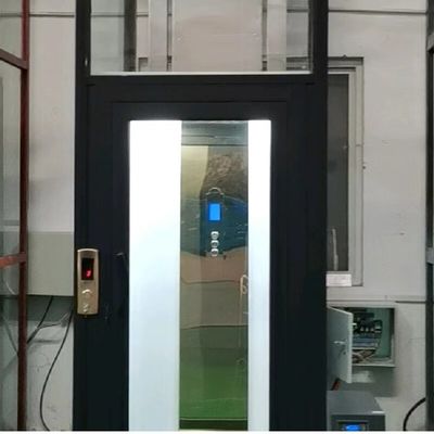 5 arrêts Ascenseurs passagers sans fossé avec 2,9m cylindres et station d'urgence cabine en acier inoxydable