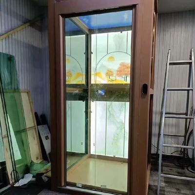 Ascenseur de cabine en acier inoxydable hydraulique 14,5 mètres petit ascenseur résidentiel