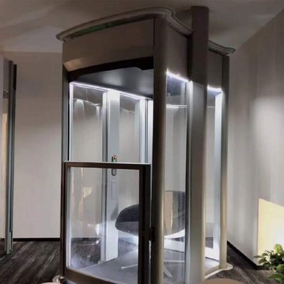 0.6M/S Vitesse Ascenseur domestique 400 kg Capacité Ascenseur résidentiel extérieur