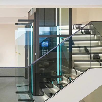 Hauteur de déplacement jusqu'à 30 m Ascenseurs domestiques avec capteurs de sécurité et portes coulissantes automatiques