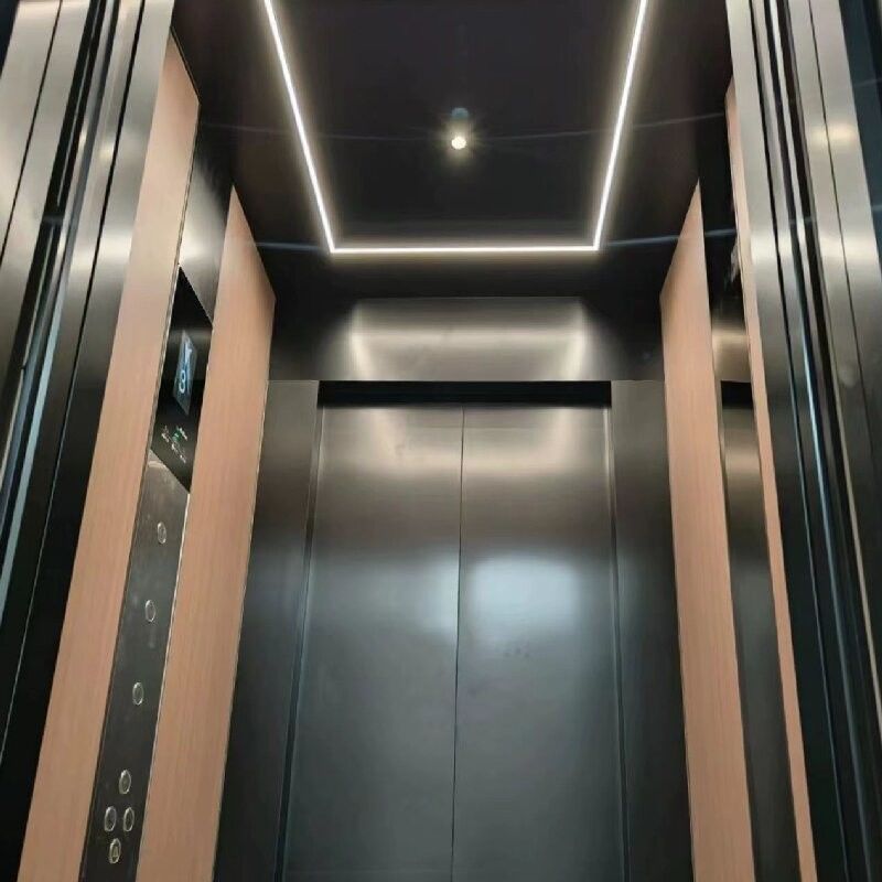 Personnaliser 2,9 M Grands cylindres Ascenseur hydraulique Avec 0 M Profondeur de fosse Et 304# Cabine en acier inoxydable