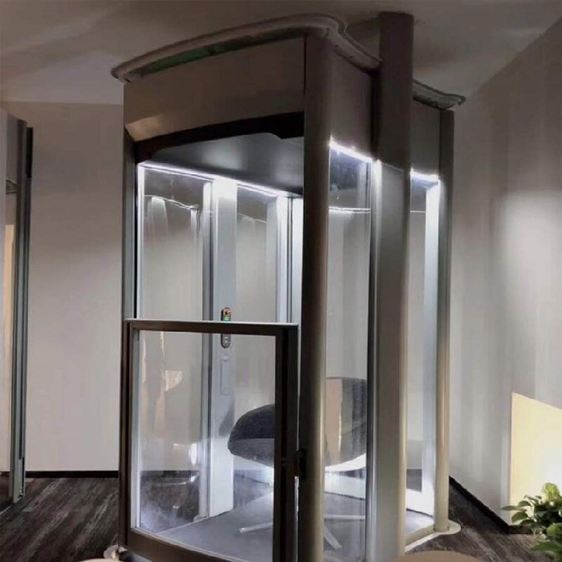 0.6M/S Vitesse Ascenseur domestique 400 kg Capacité Ascenseur résidentiel extérieur