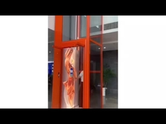 Ascenseur de traction à plates-formes rouges chaudes